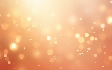 Warm Peach Gold Sparkles Flowing Down Abstract Background. High quality