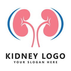 Kidney logo icon healthy design vector template
