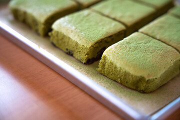 抹茶の香るしっとりスイーツ