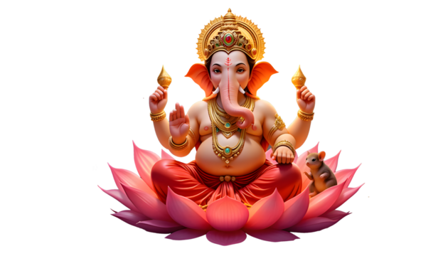 Hindu God Ganesh PNG - Powered by Adobe