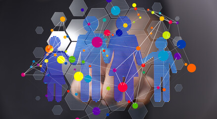 Image of a family network, showing connections and relationships.