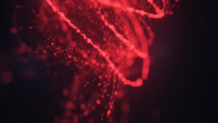 Abstract DNA helix structure with science, and dark red background. - Powered by Adobe