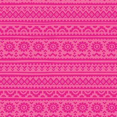 Hand drawn  abstract seamless pattern, ethnic background, aztec style - great for textiles, banners, wallpapers, wrapping - vector design