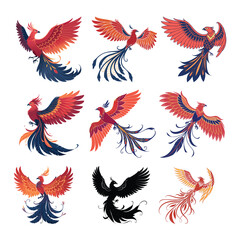 set of phoenix vector designs