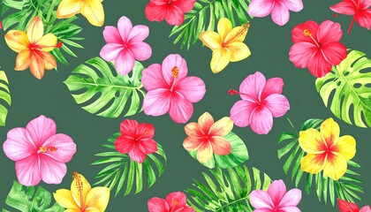 Tropical floral arrangement