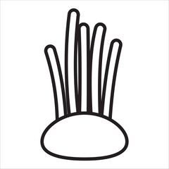 Coral reefs icon outline vector