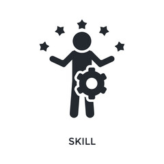 Skill Icon Glyph Style. Vector Illustration For Graphic Design
