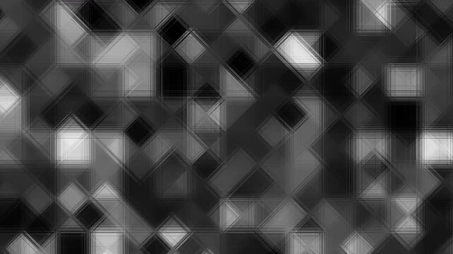 white grid grunge textured subtle smooth soft gray black loop background animation of triangular triangle fractal mosaic low poly geometric