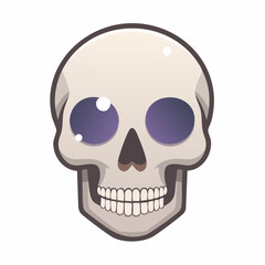 Totenkopf (einfacher Stil)