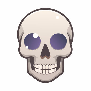 Totenkopf (einfacher Stil)