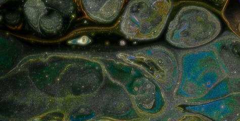 Abstract Texture and Pattern with a Touch of Gold