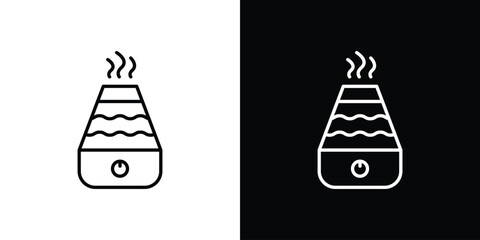 Humidifier icon art Illustrations. premium line icons