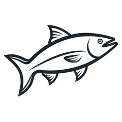 vector illustration of a fish
