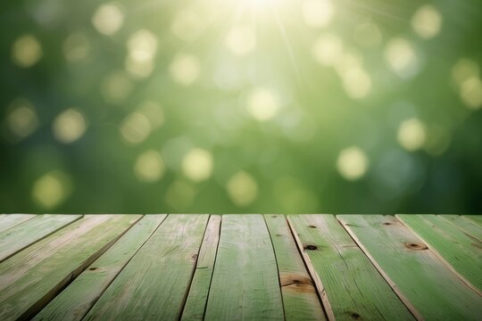 spring light green blur background, glowing blurred design, summer background for design wallpaper - Powered by Adobe