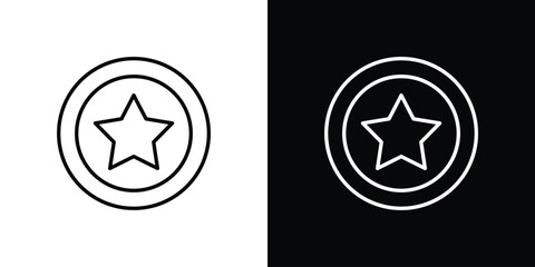 Earn point icon art Illustrations. premium line icons