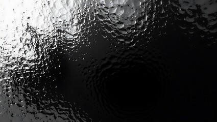 Textured black surface with light reflections and shadows