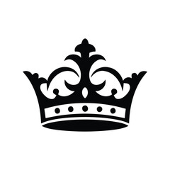 Royal crown vector illustration regal symbol monarchy emblem king queen headwear luxury icon isolated eps graphic
