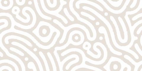 Abstract beige and white organic swirl pattern background