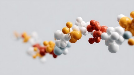 Colorful Molecular Structure Representations with Abstract Background and Artistic Elements