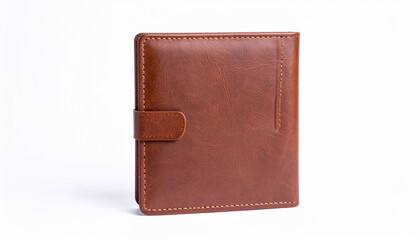 Top-down view of a closed brown leather wallet on a white background&mdash;symbolizing identity, privacy, and the containment of personal value.