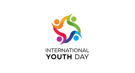 Fototapeta premium Celebrate International Youth Day with vibrant community connection