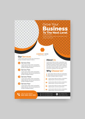 Fototapeta premium High-Resolution Modern Corporate Business Flyer, Template, Promotion, Advertise, Publication, Cover, High-Quality Print-Ready design Format.