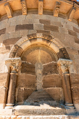 Romanesque apse window of the Church of Santa Eulalia in Carcedo de Bureba, Spain. © Nandi Estévez