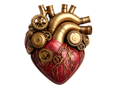 Steampunk Heart 3D Render