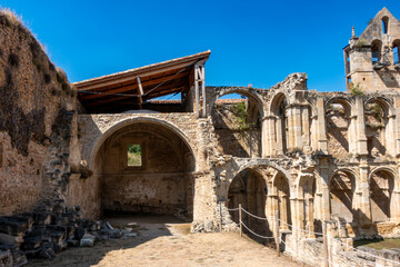 Consolidated Ruins of Santa María de Rioseco Monastery, Burgos, Castile and Leon, Spain