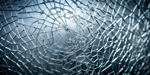Shattered Glass Web Forms Chaotic Symmetry
