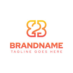 Letters B2B or E2B Monogram Line Logo, symbolizing connection, professionalism, and modern business solutions