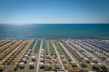 Strand von Viareggio in Italien