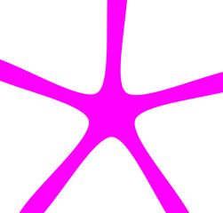 Abstract pink starburst shape for modern graphic design, digital highlights, posters, and creative decor