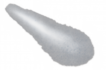 Luminous white comet racing across starry cosmic darkness, trailing brilliant light and scattered dust particles against transparent backdrop