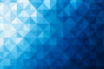 Obraz premium Abstract blue geometric background with a gradient of light to dark triangles