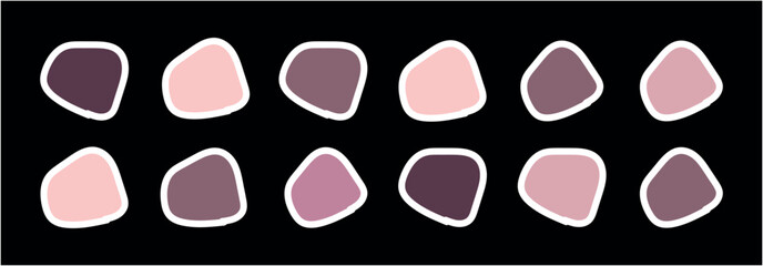 Playful and Vibrant Doodle Shape of Colorful Abstract Shapes in Soft Pastel Tones – Vector Element Set for Creative Designs