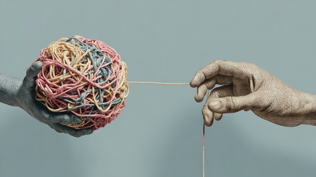 Doctor injecting a brain with a syringe. Mental illness concept