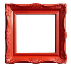 Ornate red picture frame background
