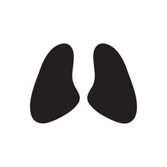 Giraffe footprint silhouette vector icon flat illustration design on white background