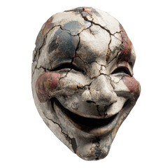 Cracked Evil Clown Mask