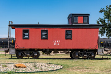 Obraz premium Caboose in Slaton, Texas