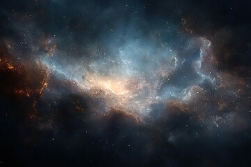Deep space nebula tapestry