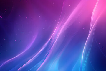 Obraz premium Abstract Purple Blue Glowing Curves.