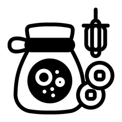 This Seollal icon is suitable for South Korean Culture.