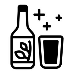 This Soju icon is suitable for South Korean Culture.