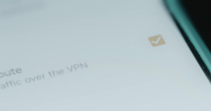 Use default Rout function in VPN settings with checkmark