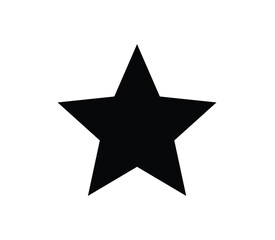 Black Star Famous Shape icon silhouette vector illustration