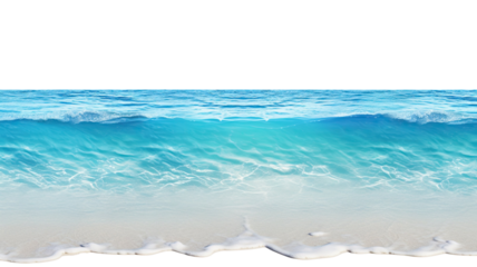 Blue sky with soft white clouds on white background
