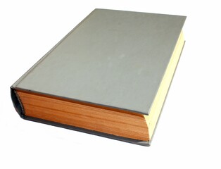 Book for reading. A large multi-page book for reading, lying separately on a white background