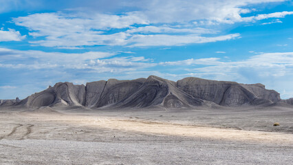 Factory Butte in Utah USA is an isolated mesa renowned for its dramatic, otherworldly landscape and desert adventurers. 